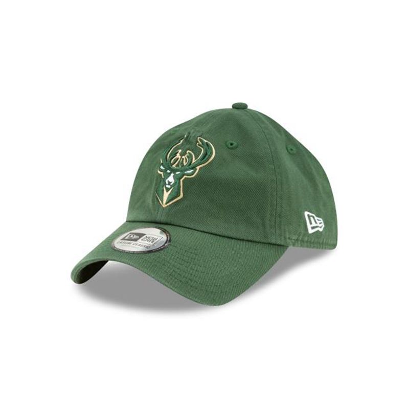 NBA Milwaukee Bucks Casual Classic Adjustable (GZW3346) - Green New Era Caps